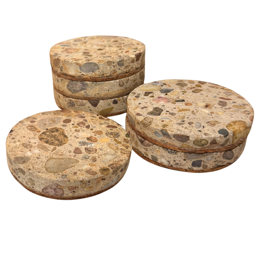 Set of 6 Mixed Stone Coasters