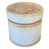 Ceramic Lidded Jar with Speckled Glaze