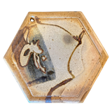 Studio Pottery Hexagonal Trivet