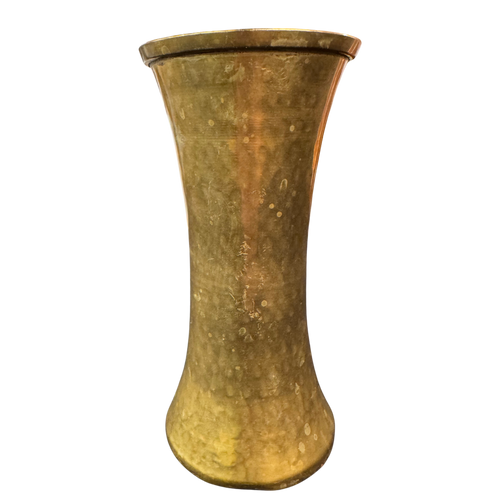Hammered Brass Vase