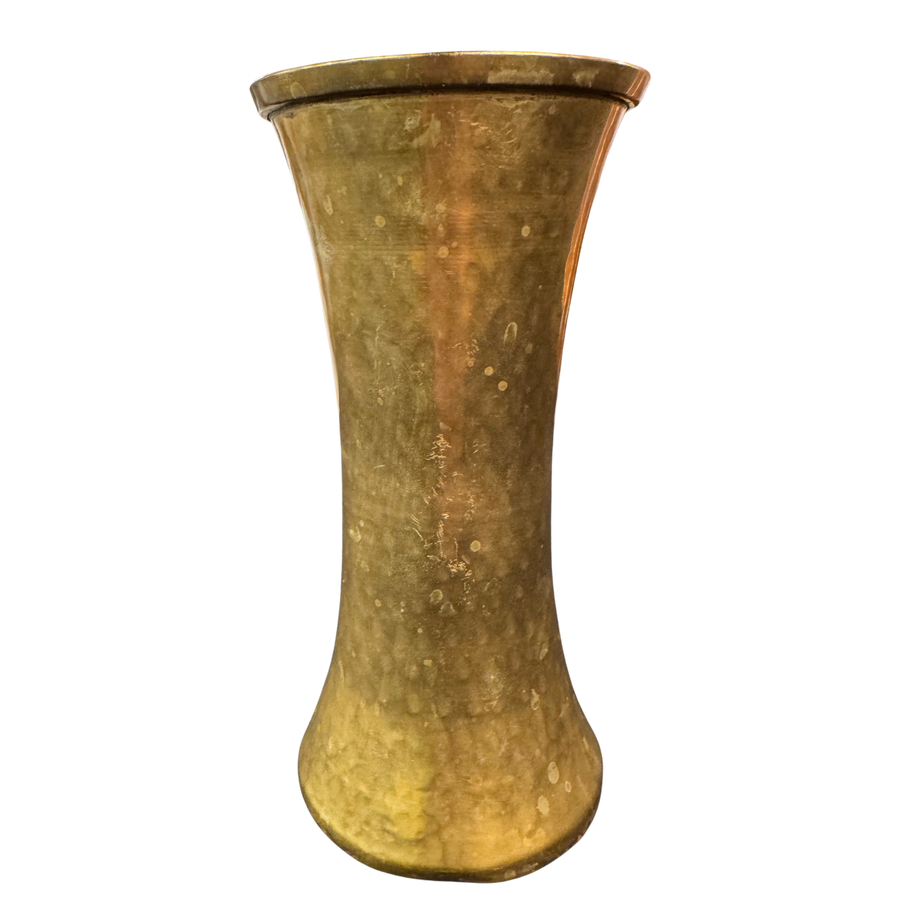 Hammered Brass Vase