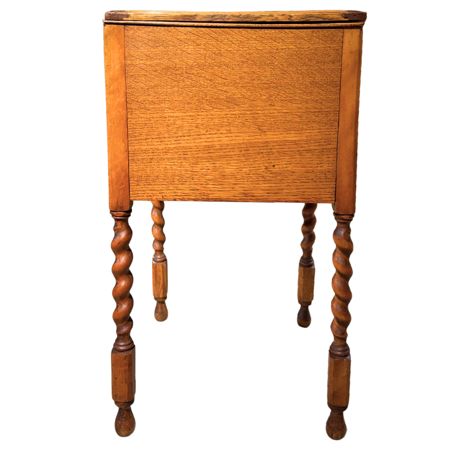 Turned Leg Lift Top Cabinet