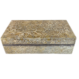 Large Brutalist Metal Lidded Box