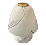 Italian Striped Glass Mushroom Lamp