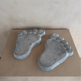 Cast Concrete "Hang Ten" Feet, 1970's