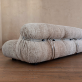 Oatmeal Afra & Tobia Scarpa 'Soriana' Sofa, 1970's