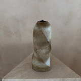 Sculptural Twisted Studio Pottery Vase