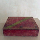 Antique Hand-Painted Folk Art Storage Box