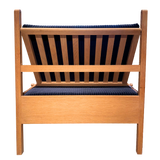 Midnight Blue Corduroy Oak Frame Daybed