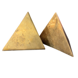 Pair of Geometric Brass Bookends