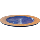 Cobalt Script Ceramic Plate