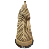 Pair of Carved Plaster Horse Head Lamps