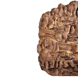 Carved Textured Relief Wall Sculpture