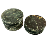 Set of 5 Green Marble Coasters