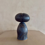 Charcoal Organic Form Ceramic Vase