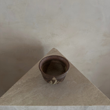 Abstract Earth-Toned Studio Pottery Planter