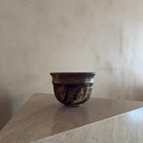 Abstract Earth-Toned Studio Pottery Planter