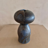Charcoal Organic Form Ceramic Vase