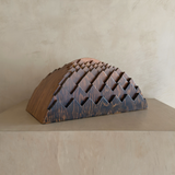 Abstract Hand-Carved Wood Sculpture