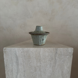 Sage Speckled Ceramic Lidded Vessel