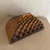 Abstract Hand-Carved Wood Sculpture