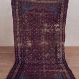 Vintage Blush & Indigo Persian Rug