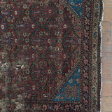 Vintage Blush & Indigo Persian Rug