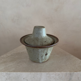Sage Speckled Ceramic Lidded Vessel