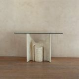 Vintage Carved Stone Console Table