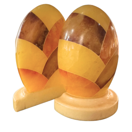 Pair of Onyx Egg Bookends