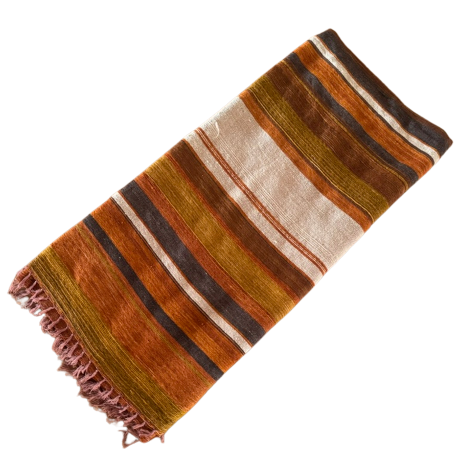 Hand Loomed Striped Vintage Textile