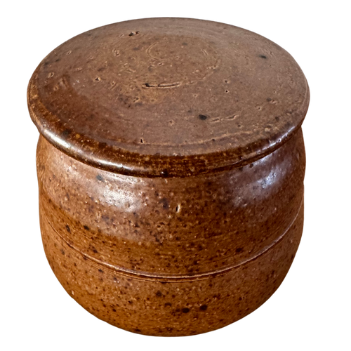 Terracotta Speckled Studio Ceramic Lidded Vessel