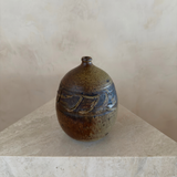 Carved Rounded Studio Bud Vase
