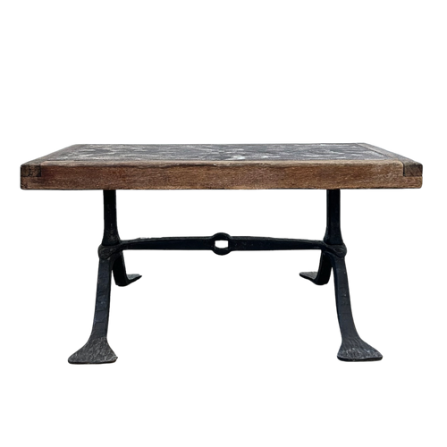 French Brutalist Duck Foot Coffee Table, 1960s