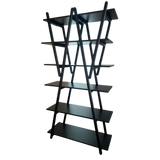 Ebony 'Nuvola Rossa' Bookcase by Vico Magistretti for Cassina