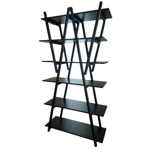 Ebony 'Nuvola Rossa' Bookcase by Vico Magistretti for Cassina