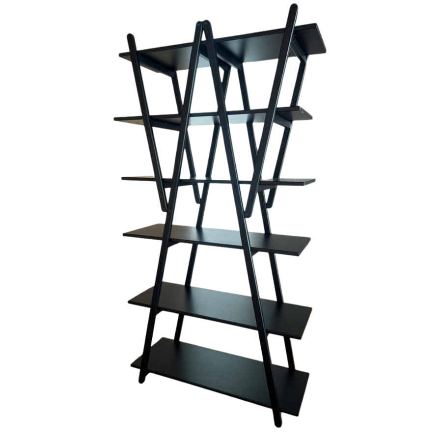 Ebony 'Nuvola Rossa' Bookcase by Vico Magistretti for Cassina