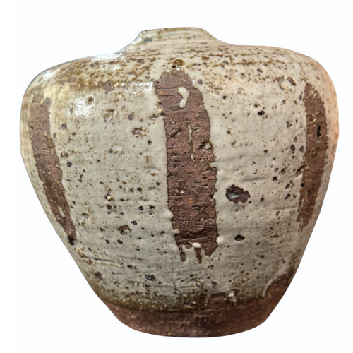 Grey Stoneware Textured Vessel