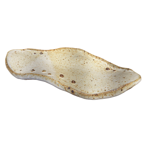 Speckled Stoneware Oval Dish