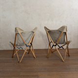 Pair of Tripolina Canvas Chairs by Joseph B. Femby, 1960s