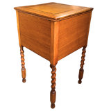 Turned Leg Lift Top Cabinet