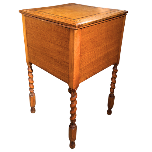 Turned Leg Lift Top Cabinet