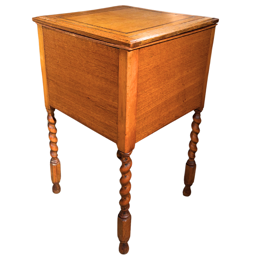 Turned Leg Lift Top Cabinet