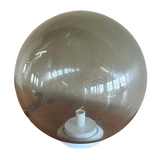 Vintage Italian Smoked Glass Orb Lamp