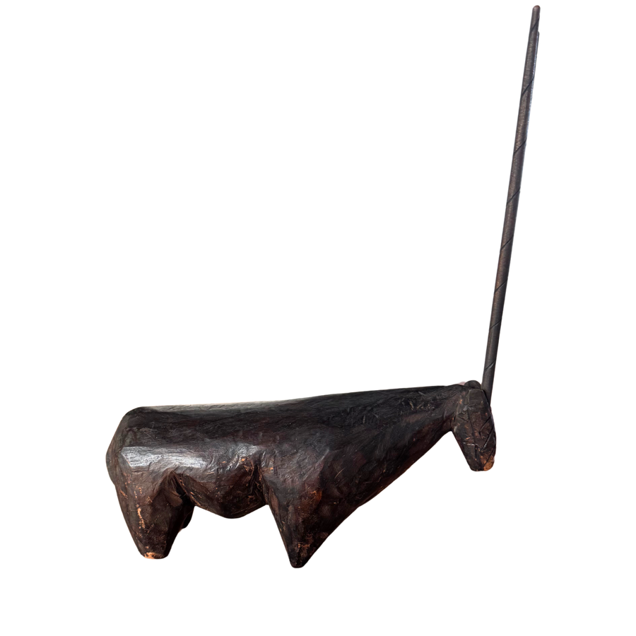 Carved Wood Gemsbok Sculpture