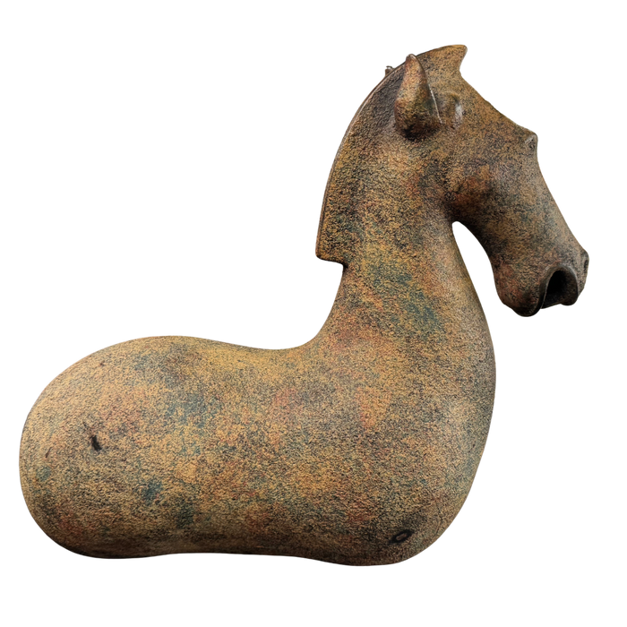 Textural Ceramic Horse Sculpture