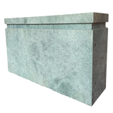 Green Stone Console with Beveled Edge