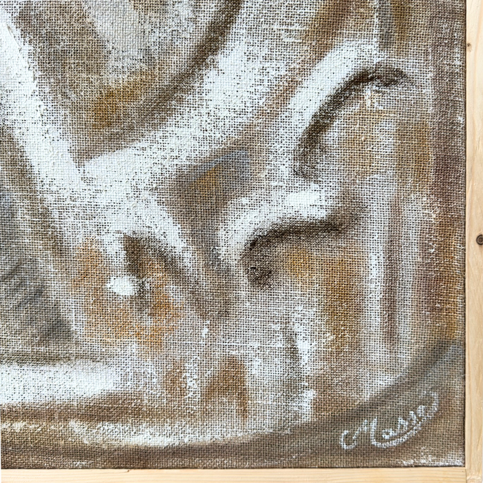 Vintage Tonal Abstract Art by Cecile Mass II
