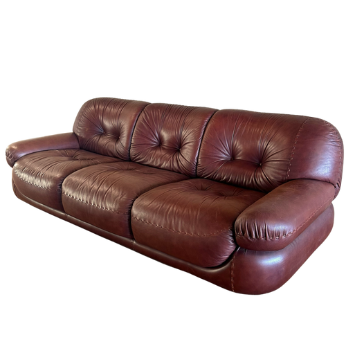 Merlot Top Stitch Chunky Sofa by Mobil Girgi