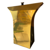 Pair of Sculptural Polished Brass Table Lamps